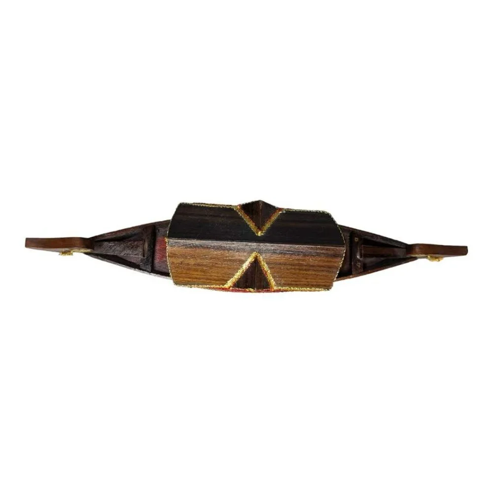 Vintage Wooden Snake Boat